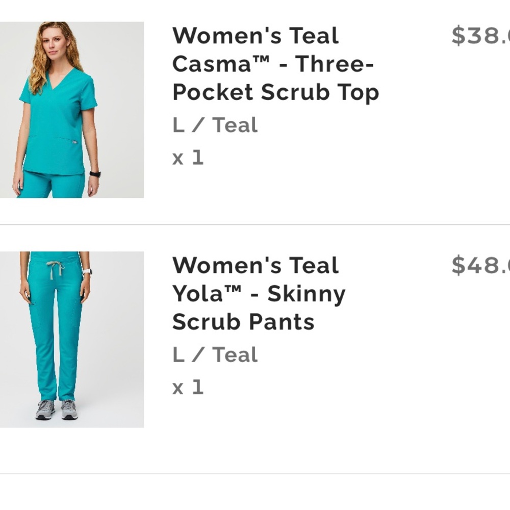 Figs set. Teal